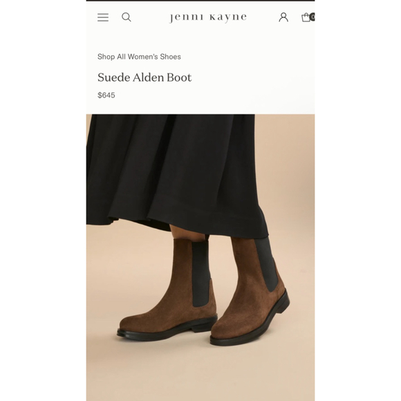 New Jenni Kayne Suede Alden Boot Brown Black Ankle Boots & Booties 39/9 - Picture 2 of 5